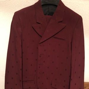 Brand New Ladies Suit! Retro-Berry Button Down with Pockets. Size 16